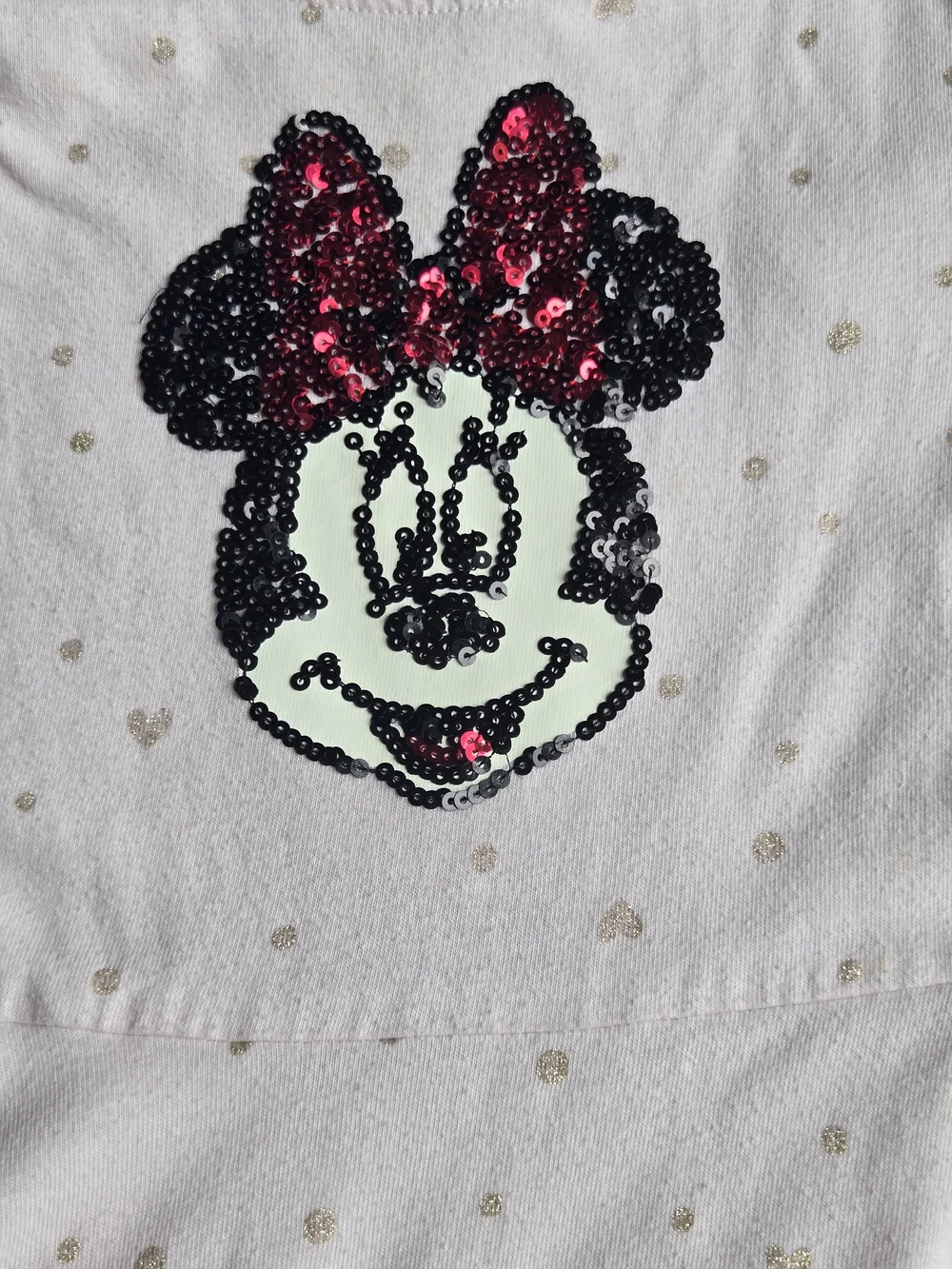 Disney Light Pink Minnie Mouse Sequin Skater Dress